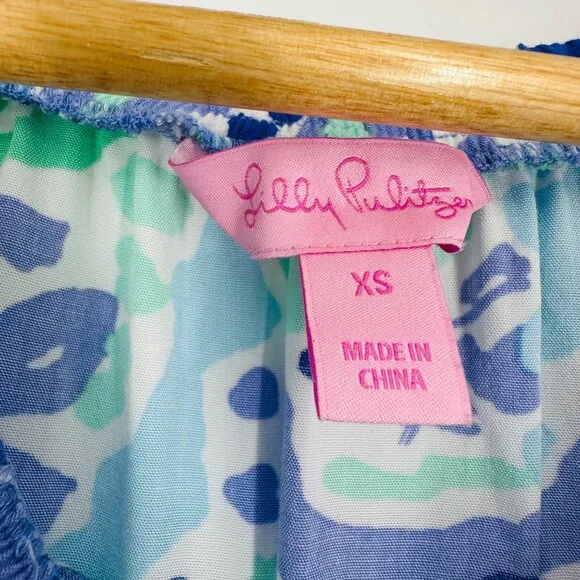 Lilly Pulitzer Womens Emiko Strapless jumpsuit in Lillys Lilac Nice Ink Size XS - Picture 8 of 11